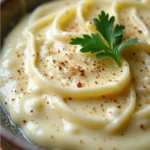 Rich and creamy Alfredo sauce made from scratch with butter, heavy cream, and Parmesan cheese.